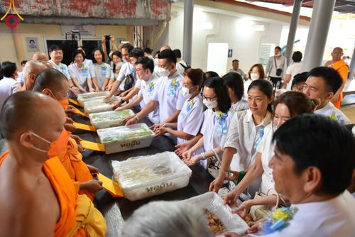 ภาพ No.112994:พิธีถวายภัตตาหารเป็นสังฆทาน แด่คณะพระธรรมยาตรา ปีที่ 12 วันที่ 16 มกราคม พ.ศ. 2567 ณ วัดโบสถ์(บน) บางคูเวียง จ.นนทบุรี