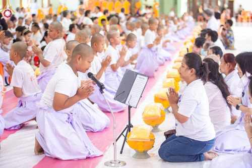 ภาพ No.216385:วันเสาร์ที่ 5 เมษายน พ.ศ. 2568 พิธีขอบรรพชา พิธีขอสรณคมน์และศีล พิธีขอนิสสัย พิธีถวายบาตร ในโครงการบรรพชาสามเณรฟื้นฟูพระพุทธศาสนาทั่วไทย  ณ วัดพระพุทธบาท ราชวรมหาวิหาร ต.ขุนโขลน อ.พระพุทธบาท จ.สระบุรี