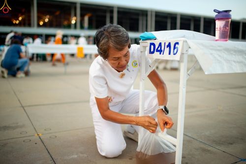 ภาพ No.320470:วันที่ 9 เมษายน พ.ศ.2569 การเตรียมงาน มัดถุงน้ำ ถ่วงขาโต๊ะไทยธรรม เพื่องานถวายมหาสังฆทาน 40,000 กว่าวัดทั่วประเทศ วันคุ้มครองโลก 22 เมษายน พ.ศ.2569 วัดพระธรรมกาย