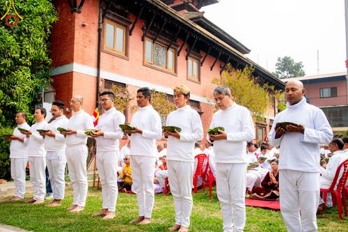 ภาพ No.313343:วันพุธที่ 11 มีนาคม พ.ศ. 2569 พิธีตัดปอยผมโครงการบรรพชาสามเณร  ณ วัดอเชศวร (Aksheswar Mahavihar) ประเทศเนปาล