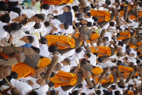 ภาพ No.32155:โครงการธรรมยาตรา เส้นทางพระผู้ปราบมาร ปีที่ 6 ณ วัดสองพี่น้อง