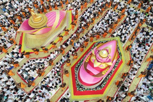 ภาพ No.32493:โครงการธรรมยาตรา เส้นทางพระผู้ปราบมาร ปีที่ 6 ณ วัดโบสถ์บน