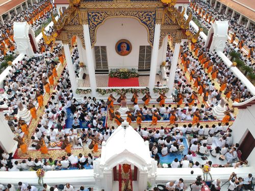 ภาพ No.32574:โครงการธรรมยาตรา เส้นทางพระผู้ปราบมาร ปีที่ 6 ณ วัดโบสถ์บน