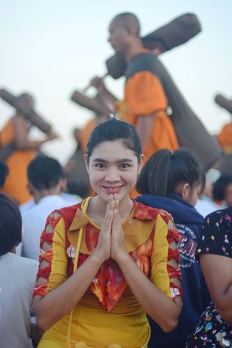 ภาพ No.32768:โครงการธรรมยาตรา เส้นทางพระผู้ปราบมาร ปีที่ 6 ณ อนุสรณ์สถานบางปลา