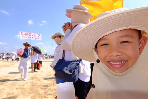 ภาพ No.32695:โครงการธรรมยาตรา เส้นทางพระผู้ปราบมาร ปีที่ 6 ณ อนุสรณ์สถานบางปลา