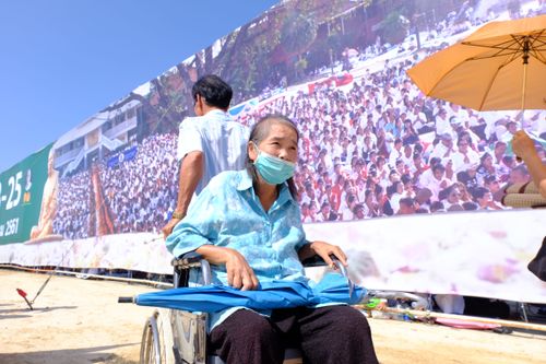 ภาพ No.32702:โครงการธรรมยาตรา เส้นทางพระผู้ปราบมาร ปีที่ 6 ณ อนุสรณ์สถานบางปลา