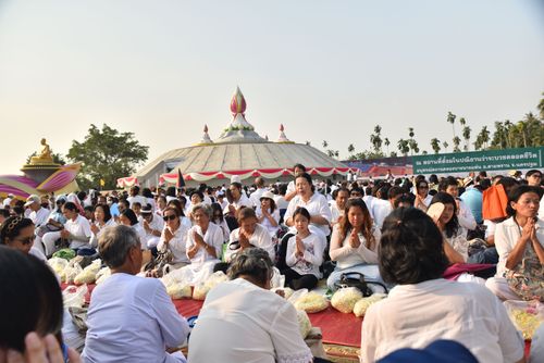 ภาพ No.32927:โครงการธรรมยาตรา เส้นทางพระผู้ปราบมาร ปีที่ 6 ณ อนุสรณ์สถานคลองบางนางแท่น