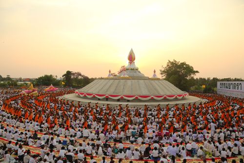 ภาพ No.32962:โครงการธรรมยาตรา เส้นทางพระผู้ปราบมาร ปีที่ 6 ณ อนุสรณ์สถานคลองบางนางแท่น