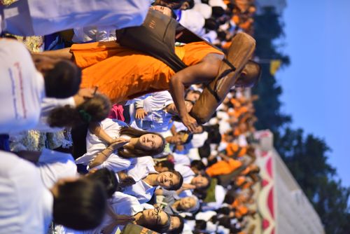 ภาพ No.32945:โครงการธรรมยาตรา เส้นทางพระผู้ปราบมาร ปีที่ 6 ณ อนุสรณ์สถานคลองบางนางแท่น