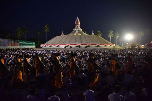 ภาพ No.32949:โครงการธรรมยาตรา เส้นทางพระผู้ปราบมาร ปีที่ 6 ณ อนุสรณ์สถานคลองบางนางแท่น