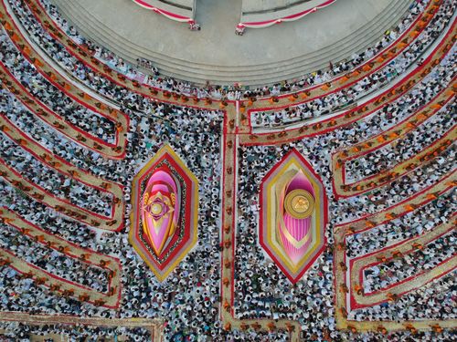 ภาพ No.32967:โครงการธรรมยาตรา เส้นทางพระผู้ปราบมาร ปีที่ 6 ณ อนุสรณ์สถานคลองบางนางแท่น