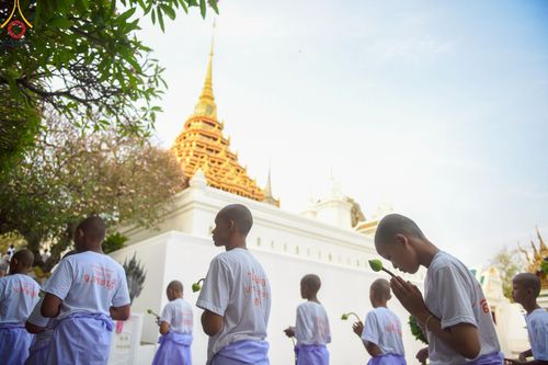 ภาพ No.216333:วันเสาร์ที่ 5 เมษายน พ.ศ. 2568 พิธีขอบรรพชา พิธีขอสรณคมน์และศีล พิธีขอนิสสัย พิธีถวายบาตร ในโครงการบรรพชาสามเณรฟื้นฟูพระพุทธศาสนาทั่วไทย  ณ วัดพระพุทธบาท ราชวรมหาวิหาร ต.ขุนโขลน อ.พระพุทธบาท จ.สระบุรี