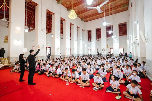 ภาพ No.184867:กิจกรรมวันรวมพลังเด็กดี V-Star ผู้นำฟื้นฟูศีลธรรมโลก กรุงเทพมหานคร ณ วัดมหาธาตุยุวราชรังสฤษฎิ์ราชวรมหาวิหาร กรุงเทพมหานคร ในวันที่ 13 ธันวาคม พ.ศ. 2567