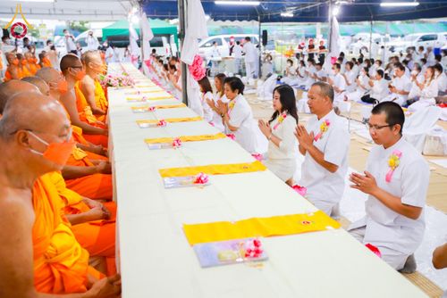 ภาพ No.118008:พิธีถวายภัตตาหารเป็นสังฆทาน แด่คณะพระธรรมยาตรา ปีที่ 12 วันที่ 24 มกราคม พ.ศ. 2567 ณ อนุสรณ์สถานบางนางแท่น จ.นครปฐม