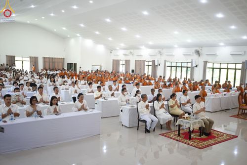 ภาพ No.103555:พิธีถวายจตุปัจจัย และภัตตาหารเป็นสังฆทาน , พิธีมอบอักษรสารตราตั้งฐานานุกรม และพัดยศ , การประชุมคณะสงฆ์ประจำจังหวัดสระบุรี  ณ ศูนย์ปฏิบัติธรรมจังหวัดสระบุรี อ.พระพุทธบาท จ.สระบุรี   วันอังคารที่ 19 ธันวาคม  พ.ศ. 2566