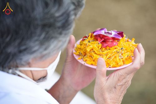 ภาพ No.76468:พิธีกลั่นแผ่นดิน โปรยดอกไม้ ขนทรายเข้าศูนย์ เพื่อสร้างอาคารปฏิบัติธรรม 80 ปี หลวงพ่อธัมมชโย  ณ ศูนย์ปฏิบัติธรรมวิหารแดง ตำบลเจริญธรรม อำเภอวิหารแดง จ.สระบุรี วันอาทิตย์ที่ 19 กุมภาพันธ์ พ.ศ. 2566