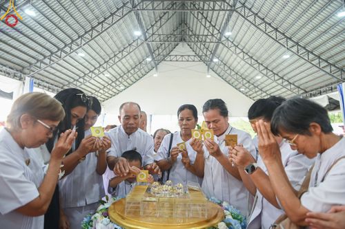 ภาพ No.311006:วันอาทิตย์ที่ 22 กุมภาพันธ์ พ.ศ. 2569 พิธีประดิษฐานพระประธาน “พระธรรมกาย” ณ ธุดงคสถานอำนาจเจริญ จังหวัดอำนาจเจริญ