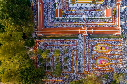 ภาพ No.33833:โครงการธรรมยาตรา เส้นทางพระผู้ปราบมาร ปีที่ 7 ณ วัดโบสถ์บน