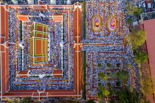 ภาพ No.33837:โครงการธรรมยาตรา เส้นทางพระผู้ปราบมาร ปีที่ 7 ณ วัดโบสถ์บน