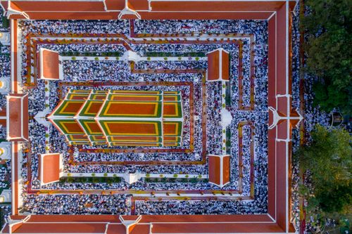 ภาพ No.33842:โครงการธรรมยาตรา เส้นทางพระผู้ปราบมาร ปีที่ 7 ณ วัดโบสถ์บน