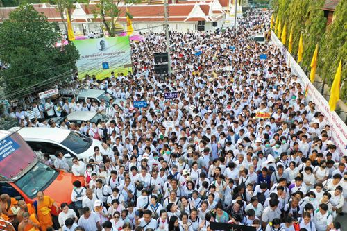 ภาพ No.33948:โครงการธรรมยาตรา เส้นทางพระผู้ปราบมาร ปีที่ 7 ณ วัดโบสถ์บน