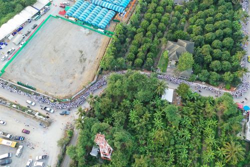 ภาพ No.33947:โครงการธรรมยาตรา เส้นทางพระผู้ปราบมาร ปีที่ 7 ณ วัดโบสถ์บน