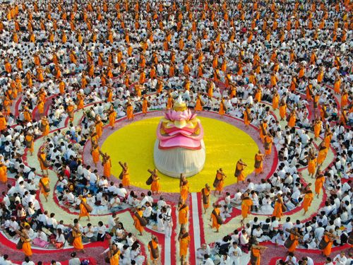 ภาพ No.34224:โครงการธรรมยาตรา เส้นทางพระผู้ปราบมาร ปีที่ 7 ณ อนุสรณ์สถานบางปลา