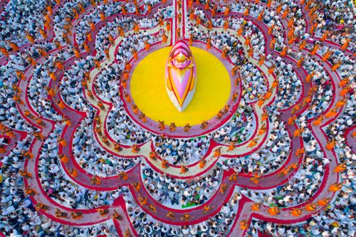 ภาพ No.34151:โครงการธรรมยาตรา เส้นทางพระผู้ปราบมาร ปีที่ 7 ณ อนุสรณ์สถานบางปลา