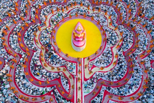 ภาพ No.34152:โครงการธรรมยาตรา เส้นทางพระผู้ปราบมาร ปีที่ 7 ณ อนุสรณ์สถานบางปลา