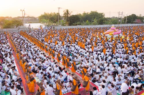 ภาพ No.34243:โครงการธรรมยาตรา เส้นทางพระผู้ปราบมาร ปีที่ 7 ณ อนุสรณ์สถานบางปลา