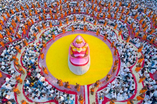 ภาพ No.34157:โครงการธรรมยาตรา เส้นทางพระผู้ปราบมาร ปีที่ 7 ณ อนุสรณ์สถานบางปลา