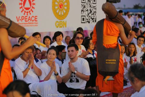ภาพ No.34271:โครงการธรรมยาตรา เส้นทางพระผู้ปราบมาร ปีที่ 7 ณ อนุสรณ์สถานบางปลา