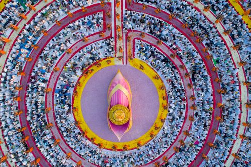 ภาพ No.34156:โครงการธรรมยาตรา เส้นทางพระผู้ปราบมาร ปีที่ 7 ณ อนุสรณ์สถานบางปลา