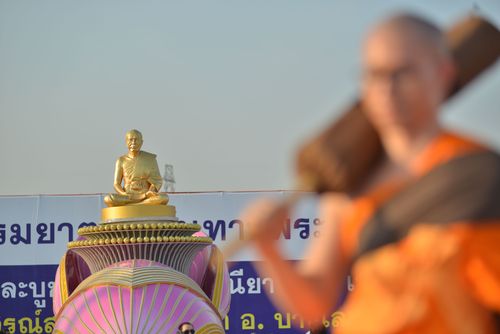 ภาพ No.34304:โครงการธรรมยาตรา เส้นทางพระผู้ปราบมาร ปีที่ 7 ณ อนุสรณ์สถานบางปลา