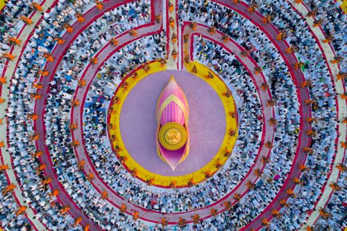 ภาพ No.34158:โครงการธรรมยาตรา เส้นทางพระผู้ปราบมาร ปีที่ 7 ณ อนุสรณ์สถานบางปลา