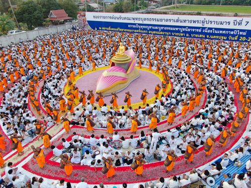 ภาพ No.34231:โครงการธรรมยาตรา เส้นทางพระผู้ปราบมาร ปีที่ 7 ณ อนุสรณ์สถานบางปลา