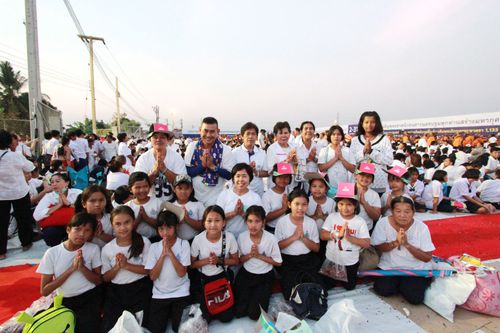 ภาพ No.34225:โครงการธรรมยาตรา เส้นทางพระผู้ปราบมาร ปีที่ 7 ณ อนุสรณ์สถานบางปลา