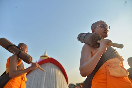 ภาพ No.34303:โครงการธรรมยาตรา เส้นทางพระผู้ปราบมาร ปีที่ 7 ณ อนุสรณ์สถานบางปลา