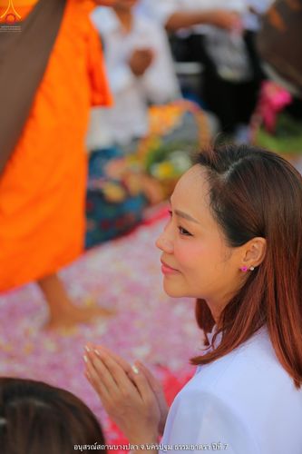 ภาพ No.34279:โครงการธรรมยาตรา เส้นทางพระผู้ปราบมาร ปีที่ 7 ณ อนุสรณ์สถานบางปลา