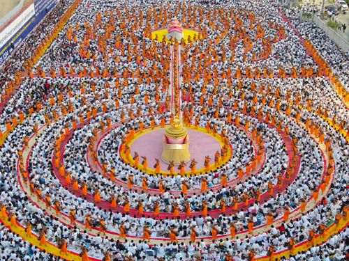 ภาพ No.34238:โครงการธรรมยาตรา เส้นทางพระผู้ปราบมาร ปีที่ 7 ณ อนุสรณ์สถานบางปลา