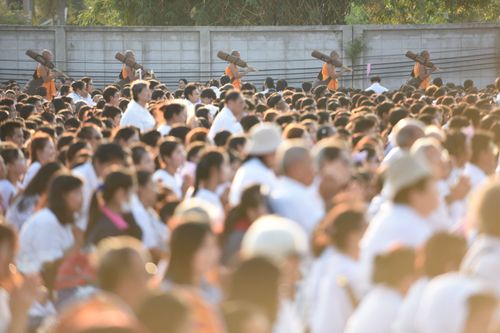 ภาพ No.34145:โครงการธรรมยาตรา เส้นทางพระผู้ปราบมาร ปีที่ 7 ณ อนุสรณ์สถานบางปลา
