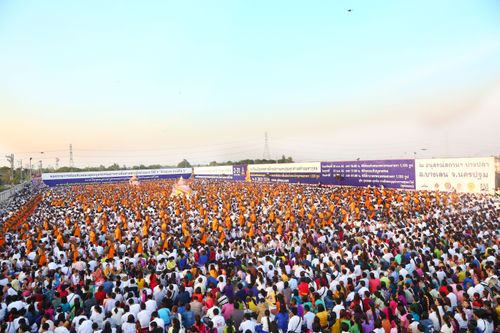 ภาพ No.34318:โครงการธรรมยาตรา เส้นทางพระผู้ปราบมาร ปีที่ 7 ณ อนุสรณ์สถานบางปลา
