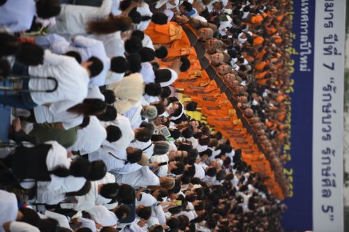 ภาพ No.34154:โครงการธรรมยาตรา เส้นทางพระผู้ปราบมาร ปีที่ 7 ณ อนุสรณ์สถานบางปลา