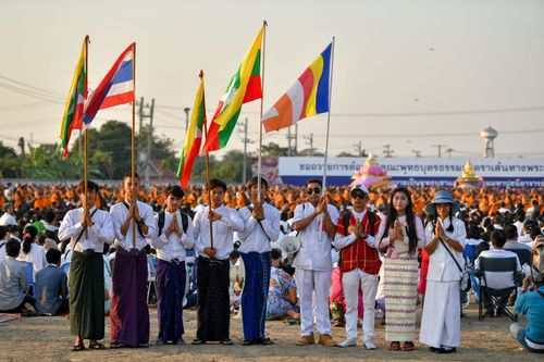 ภาพ No.34249:โครงการธรรมยาตรา เส้นทางพระผู้ปราบมาร ปีที่ 7 ณ อนุสรณ์สถานบางปลา