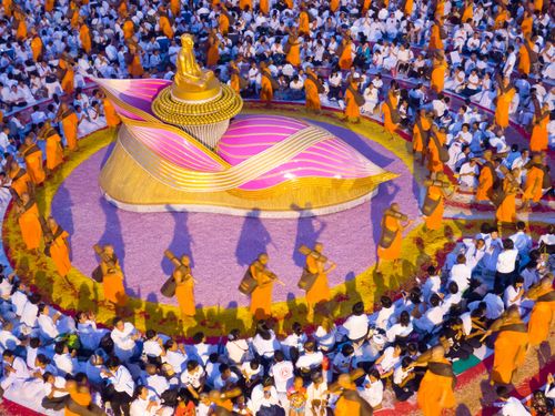 ภาพ No.34247:โครงการธรรมยาตรา เส้นทางพระผู้ปราบมาร ปีที่ 7 ณ อนุสรณ์สถานบางปลา