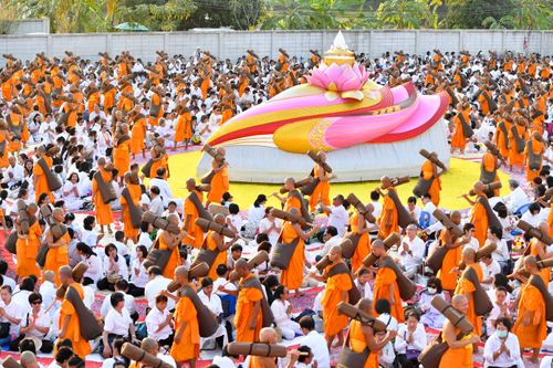 ภาพ No.34259:โครงการธรรมยาตรา เส้นทางพระผู้ปราบมาร ปีที่ 7 ณ อนุสรณ์สถานบางปลา