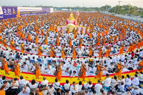 ภาพ No.34210:โครงการธรรมยาตรา เส้นทางพระผู้ปราบมาร ปีที่ 7 ณ อนุสรณ์สถานบางปลา