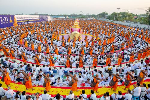 ภาพ No.34205:โครงการธรรมยาตรา เส้นทางพระผู้ปราบมาร ปีที่ 7 ณ อนุสรณ์สถานบางปลา