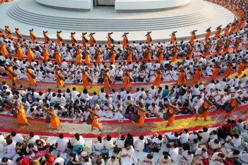 ภาพ No.34386:โครงการธรรมยาตรา เส้นทางพระผู้ปราบมาร ปีที่ 7 ณ อนุสรณ์สถานคลองบางนางแท่น