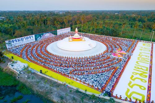 ภาพ No.34383:โครงการธรรมยาตรา เส้นทางพระผู้ปราบมาร ปีที่ 7 ณ อนุสรณ์สถานคลองบางนางแท่น